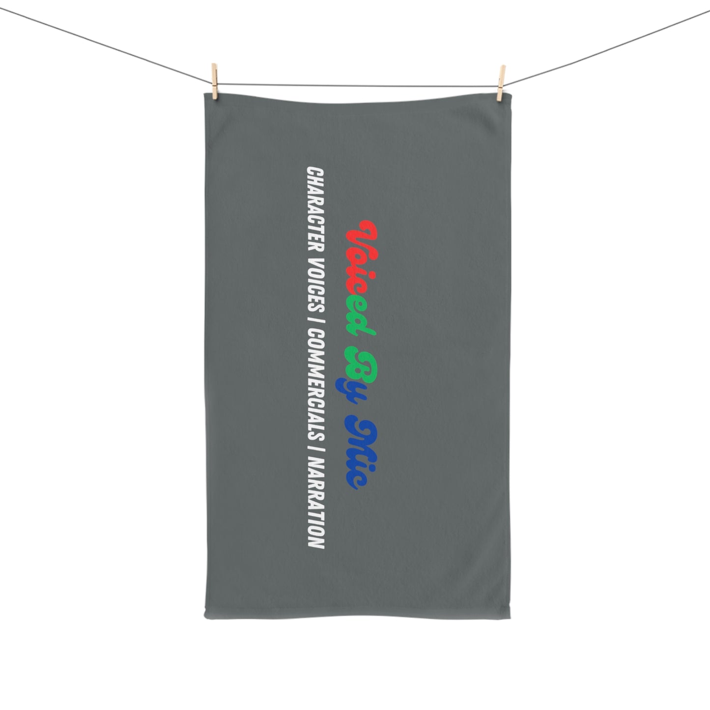 Voiced By Mic Studio Towel